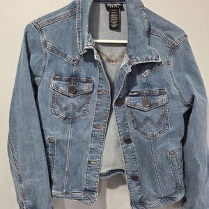 Wrangler Retro Women's Medium Button Up Denim Jacket Medium